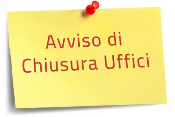 Avviso chiusura ufficio Tecnico